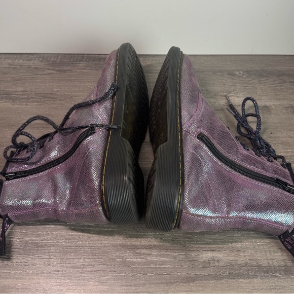 Dr. Martens Delaney 1460 Iridescent Purple Combat Boots size EU37/US6.5-7 - Picture 8 of 12